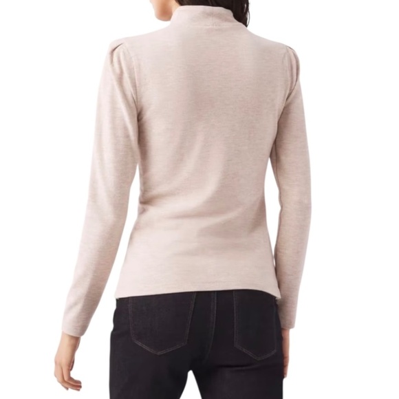 WHBM Puff Sleeve Mock Neck Snit NWT - Picture 2 of 7